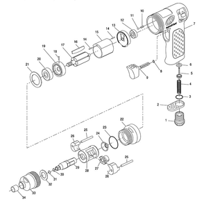 Diagram Diagram and Parts List for IR2102XP  Ingersoll Rand Wrench